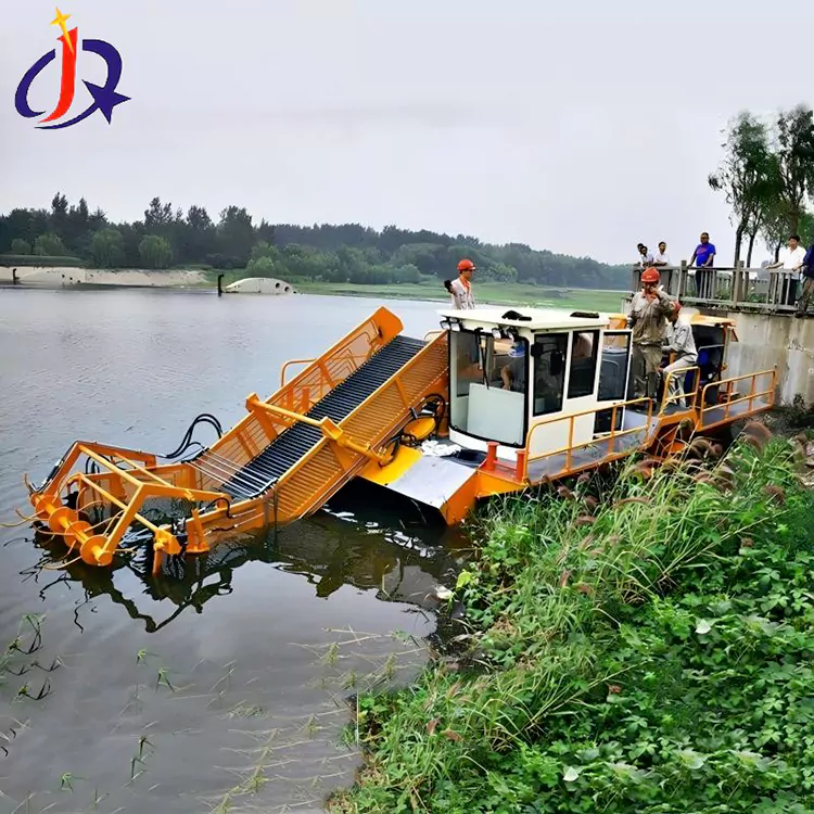 Hyacinth र Duckweed कटर डुङ्गा