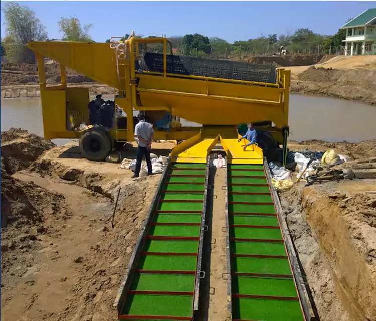 पोर्टेबल मोबाइल गोल्ड प्यानिङ कार्ट